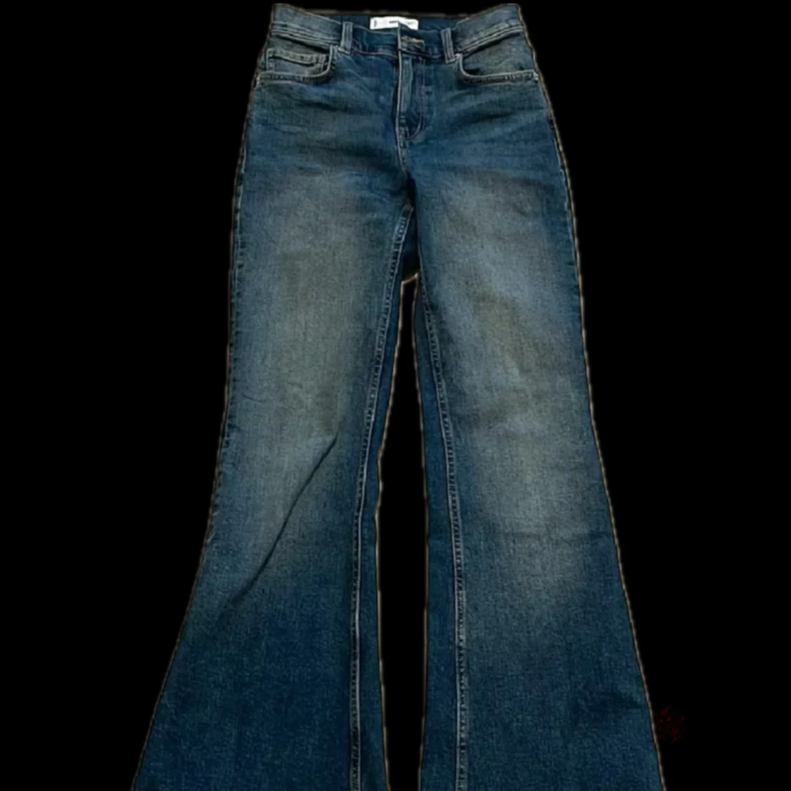 Blå bootcut jeans - 1