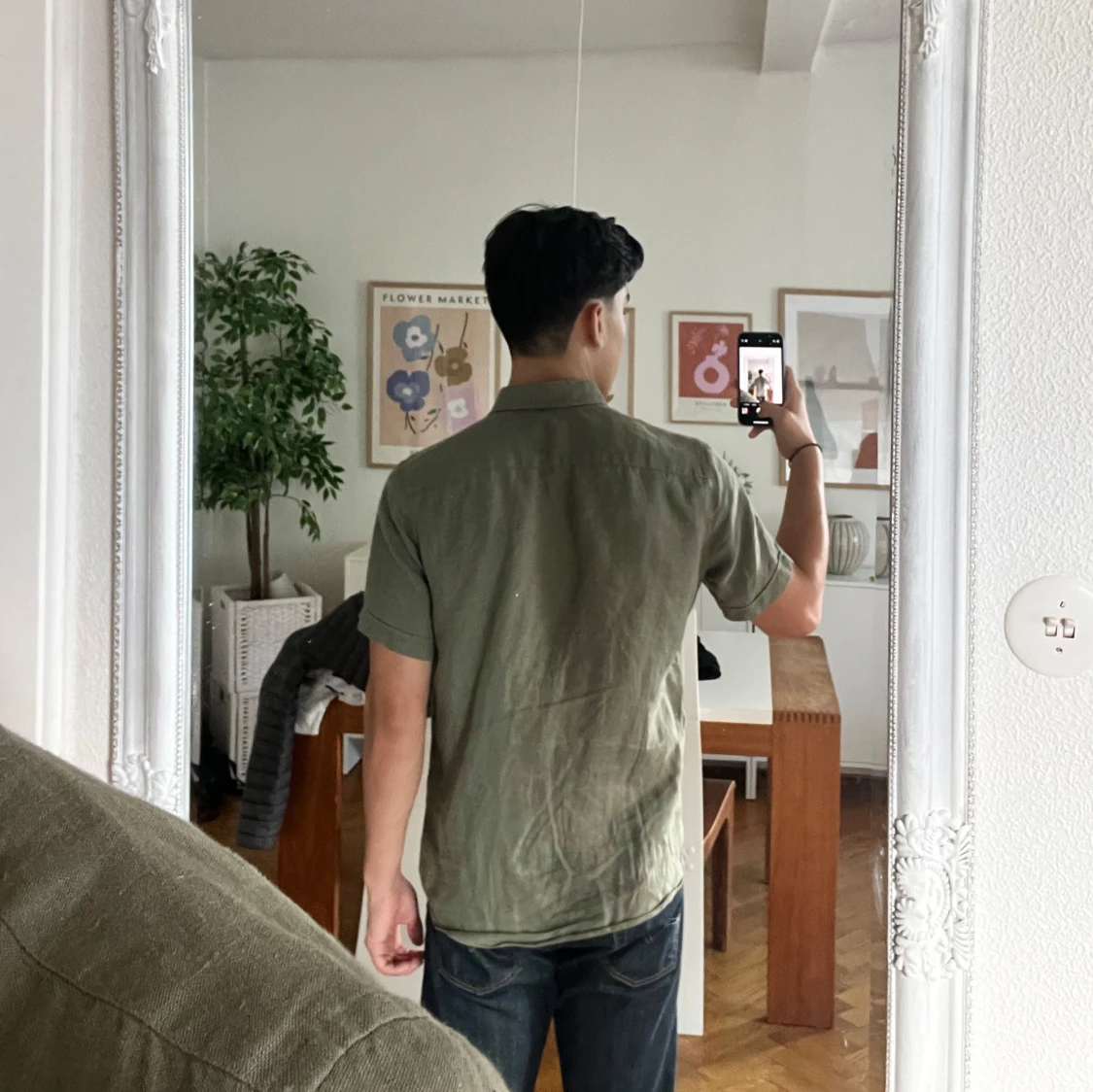  Grön linne skjorta från Morris - 2