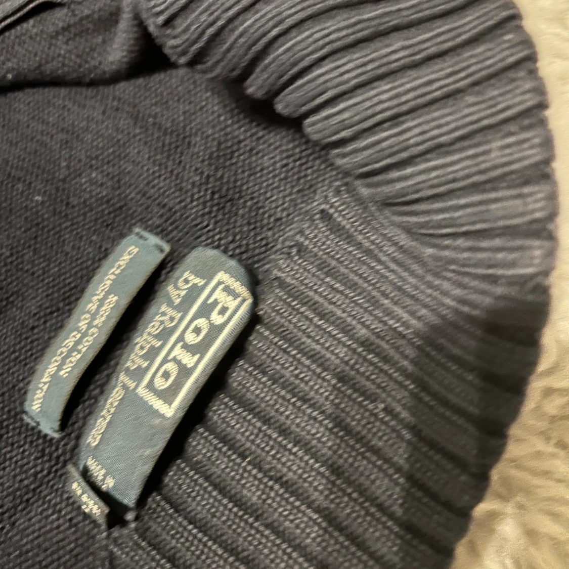 Mörkblå stickad tröja Polo Ralph Lauren - 2