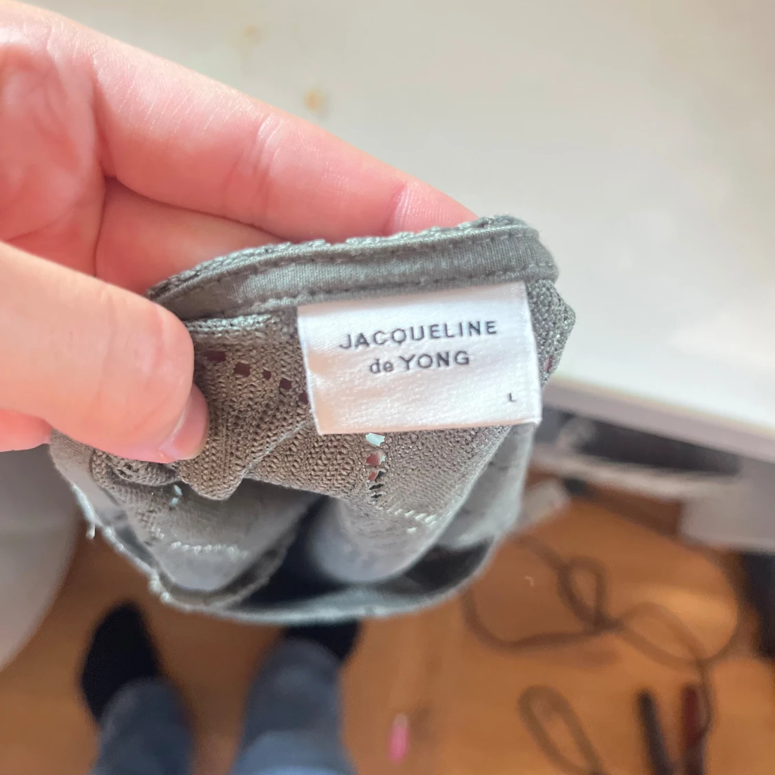 Grön stickad topp från Jacqueline de Yong - 2