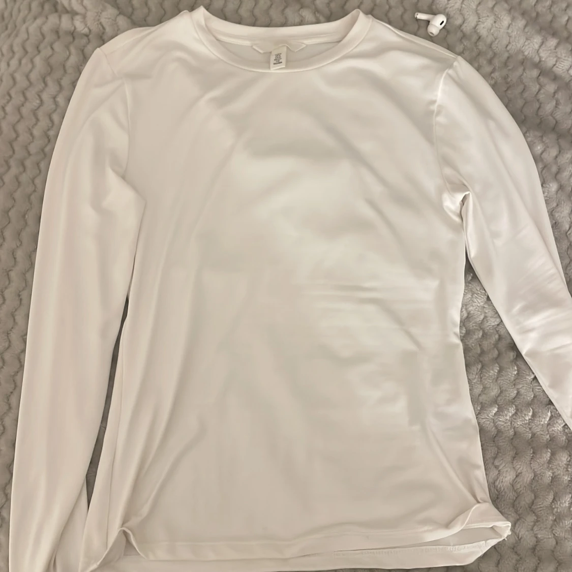 Vit långärmad croppad topp H&M - 3