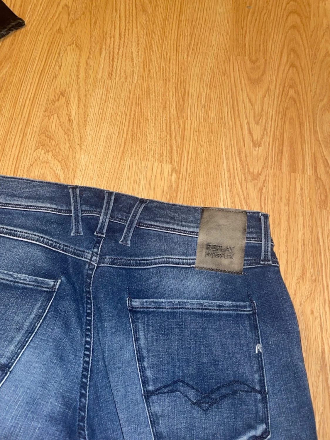 Mörkblå Replay jeans Anbass - 2