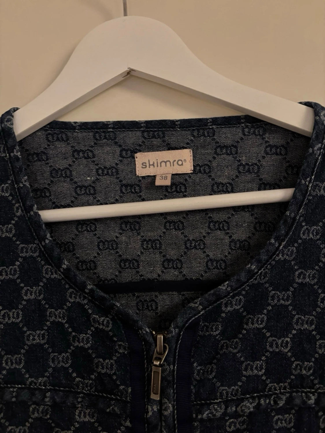 Mönstrad jeansjacka från Shimra - 1