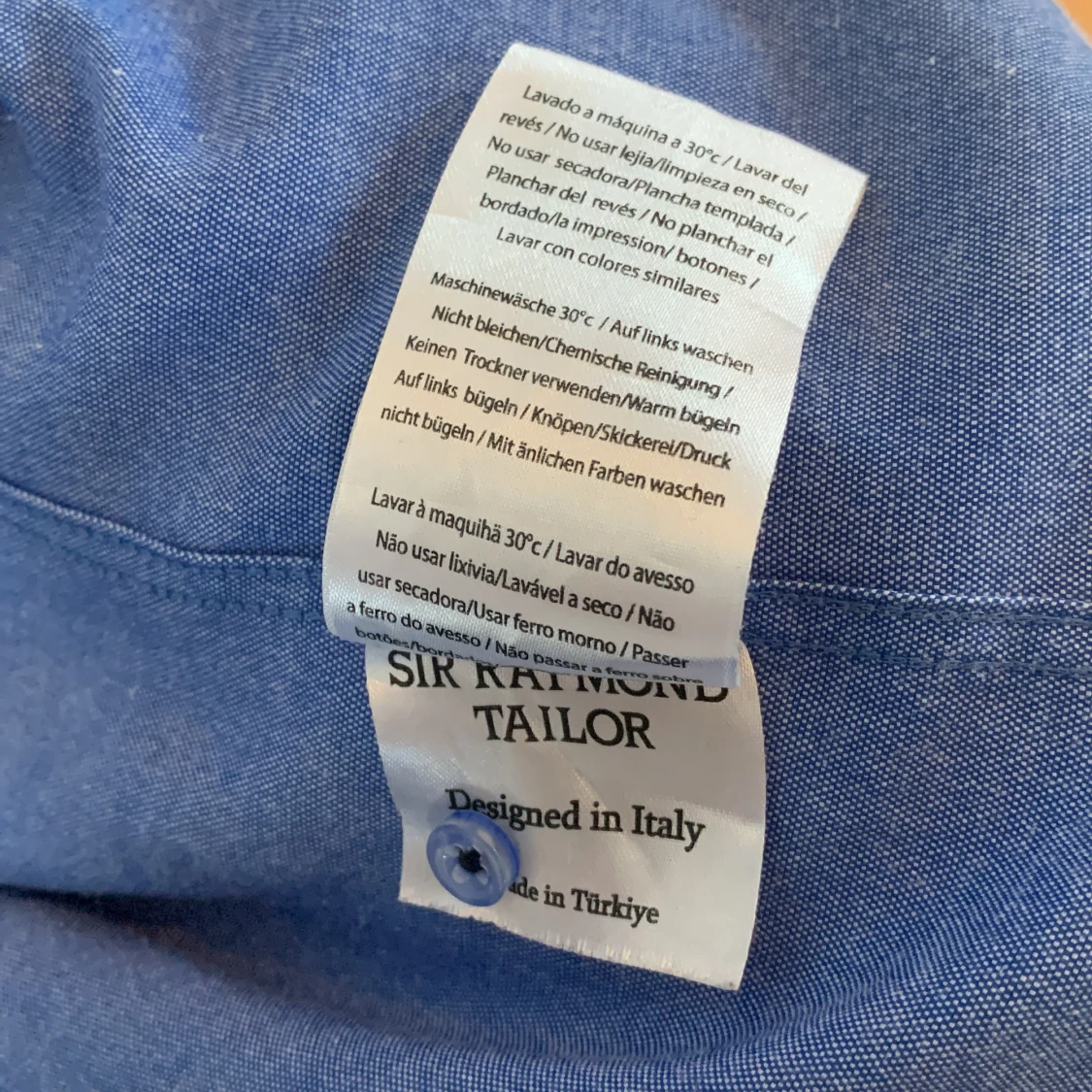 Blå skjorta Sir Raymond Tailor L - 4