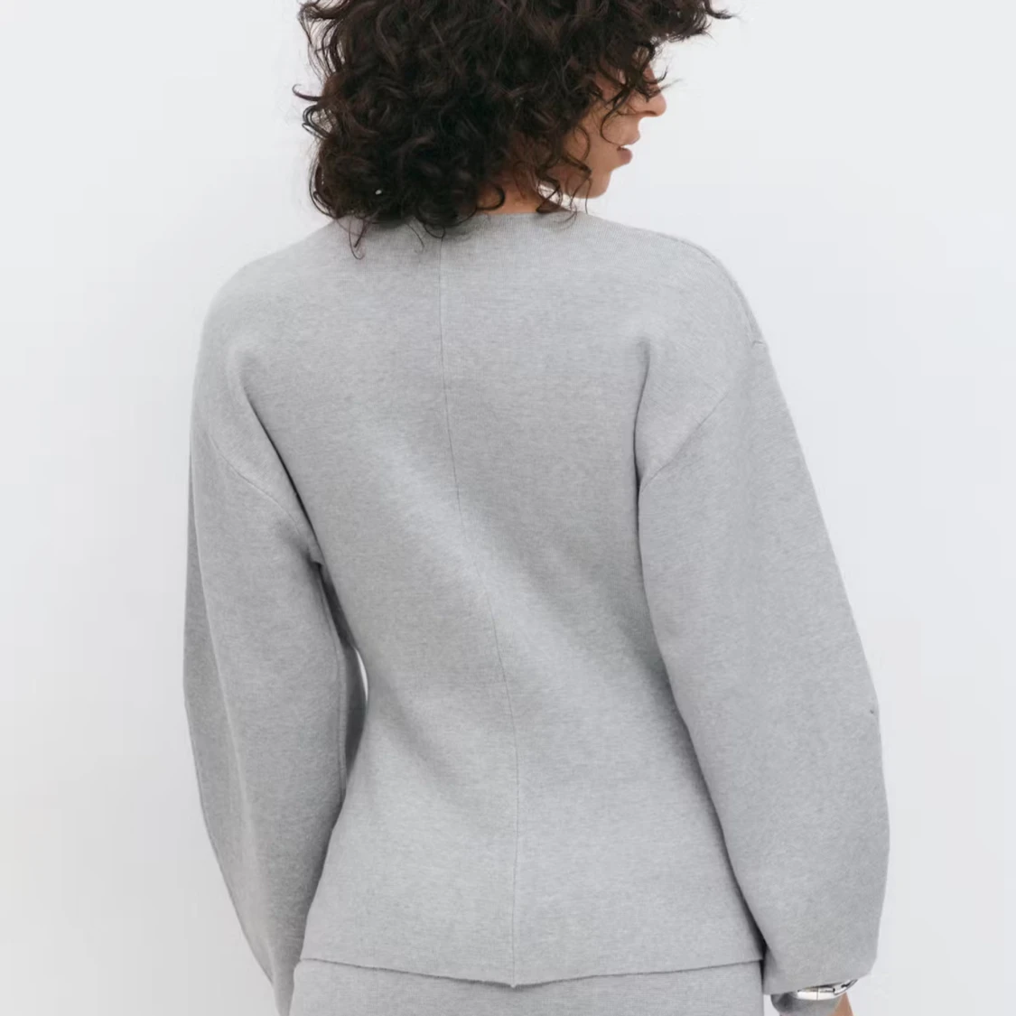 Knitted shaped cardigan  - 1