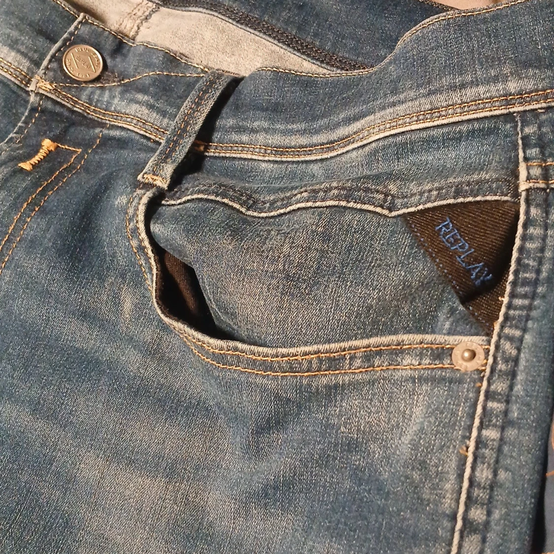 Blå Replay Hyperflex jeans - 3