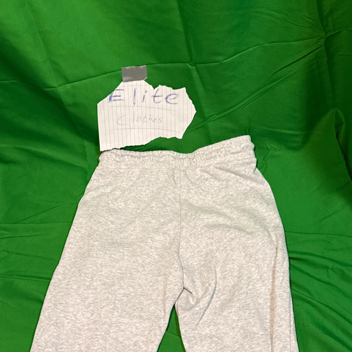 Grå mjukisbyxor med snörning - 1