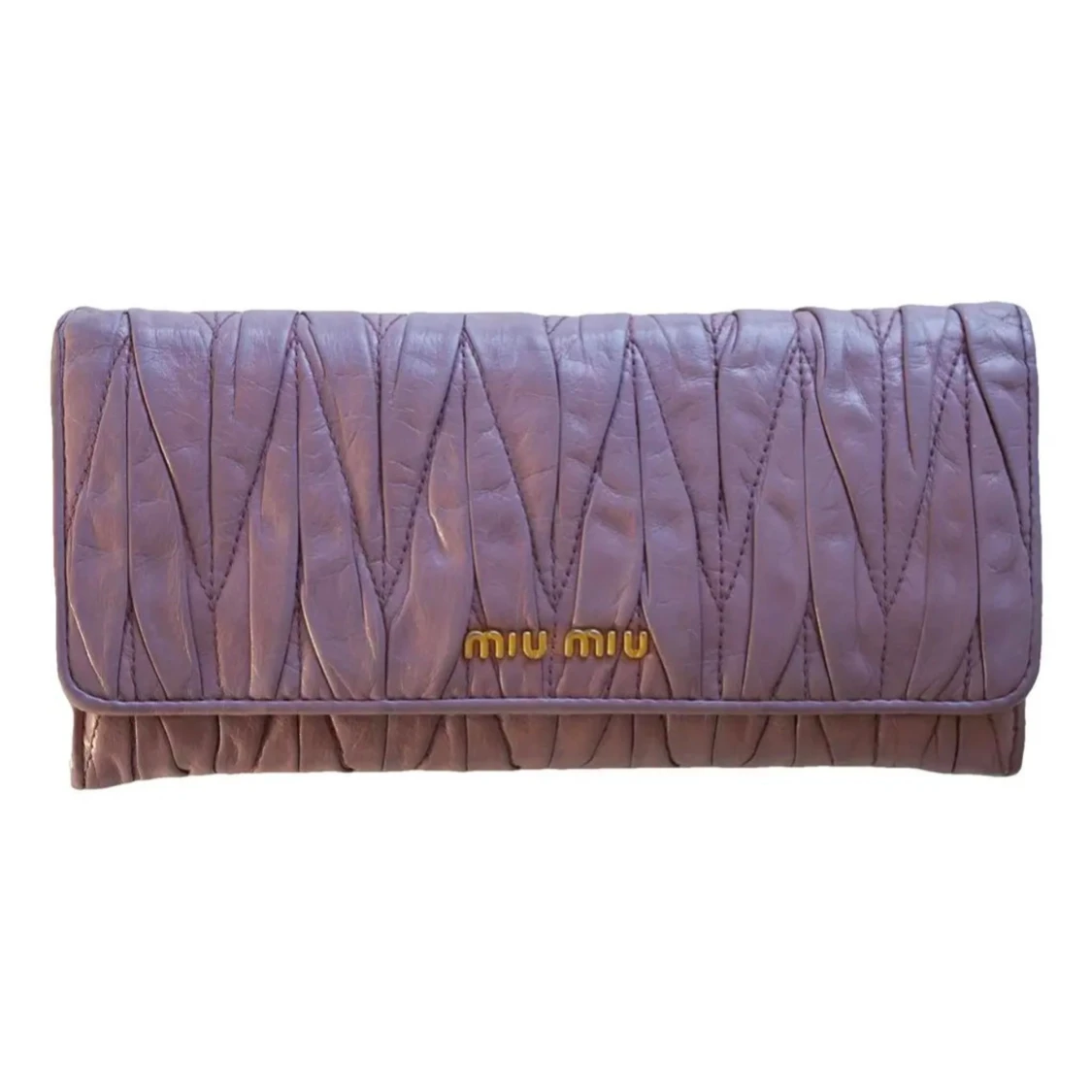 Lila kuvertväska från Miu Miu i skinn Vintage