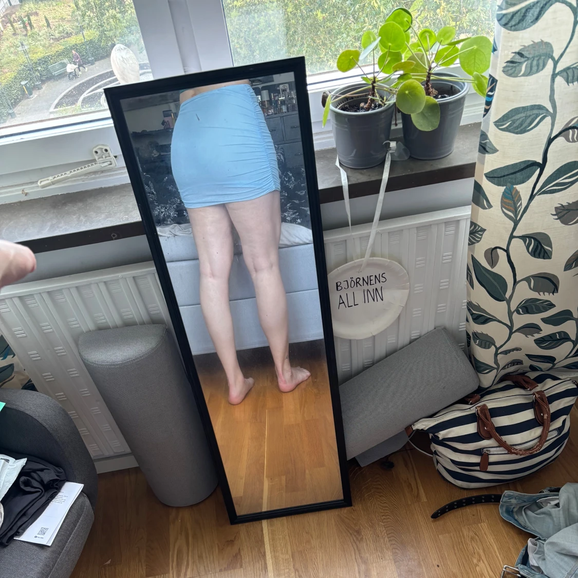 Ljusblå tight minikjol från SHEIN - 1