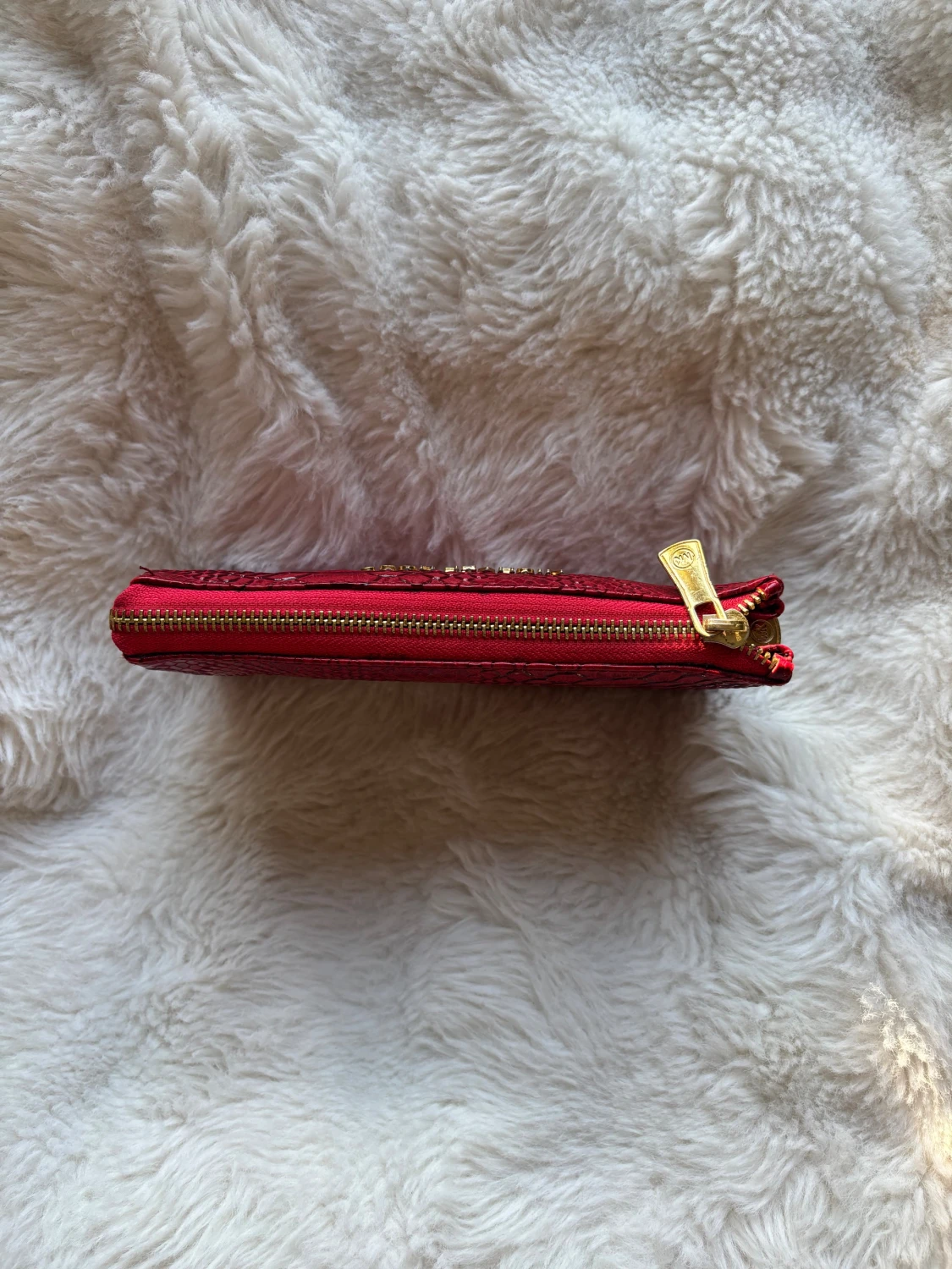 Röd plånbok Michael Kors med reptilmönster - 2