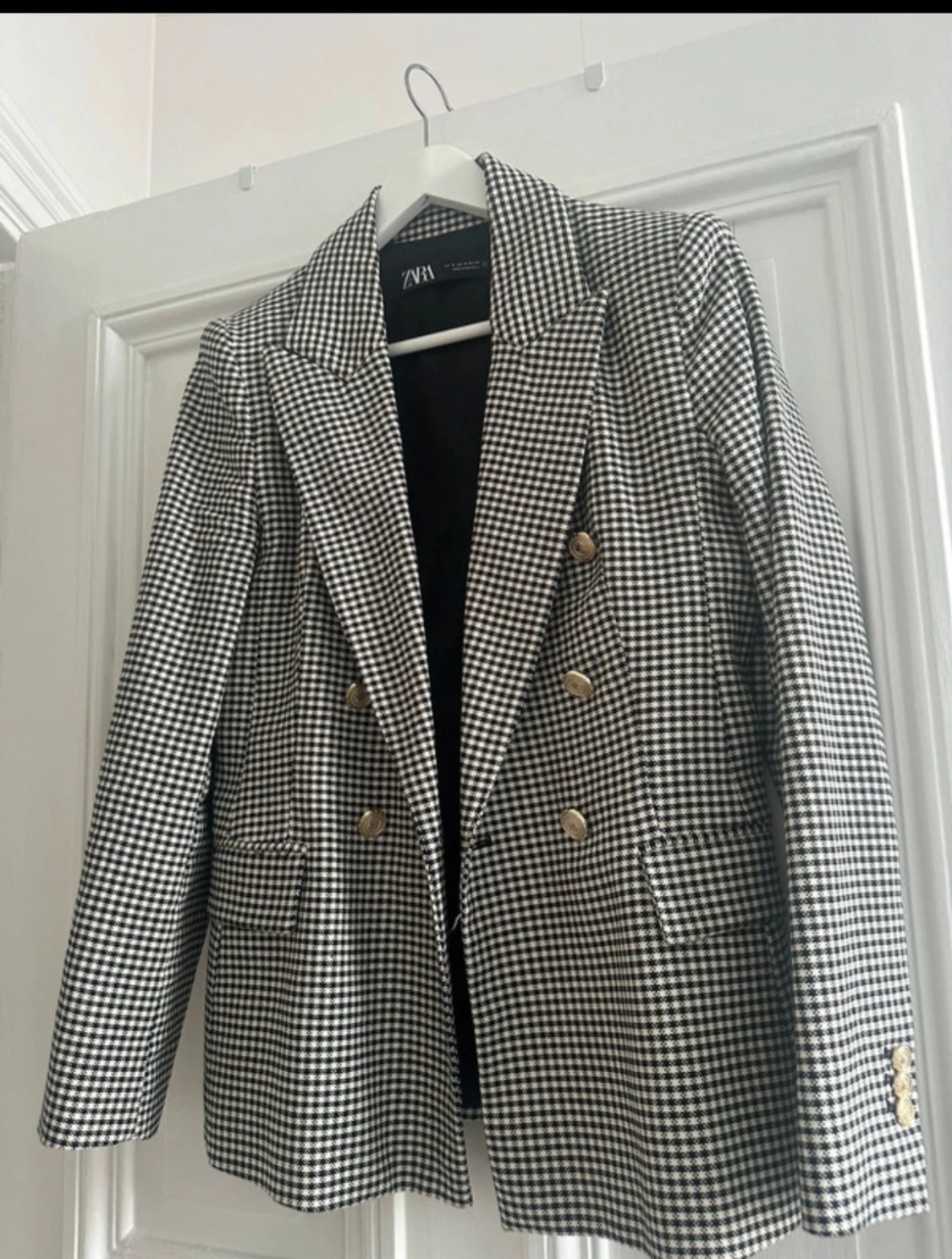 Rutig svartvit kavaj från Zara - 1