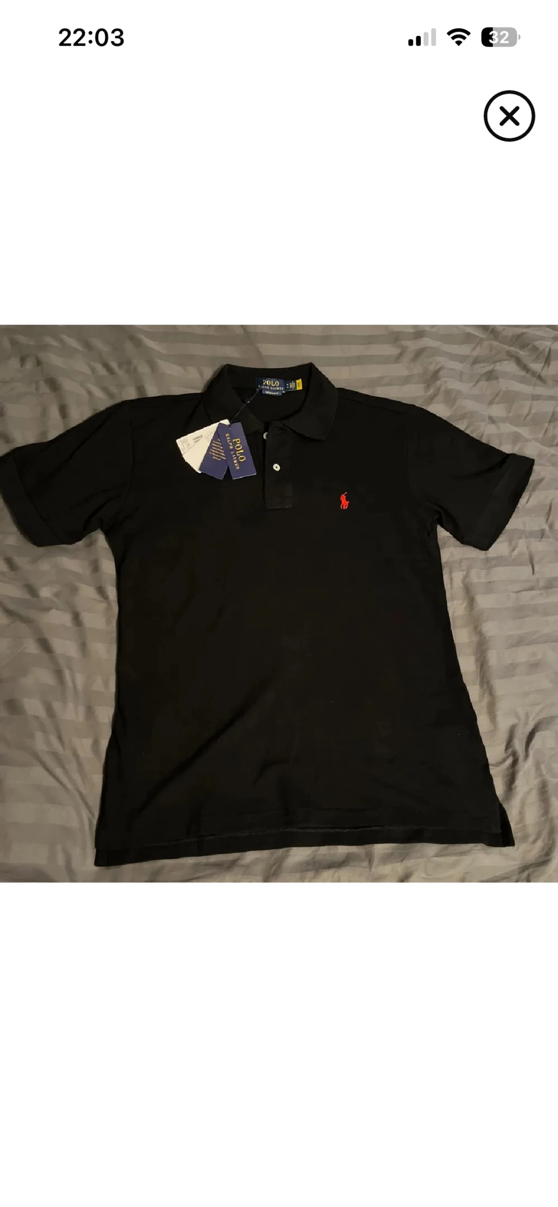 Svart piké från Polo Ralph Lauren