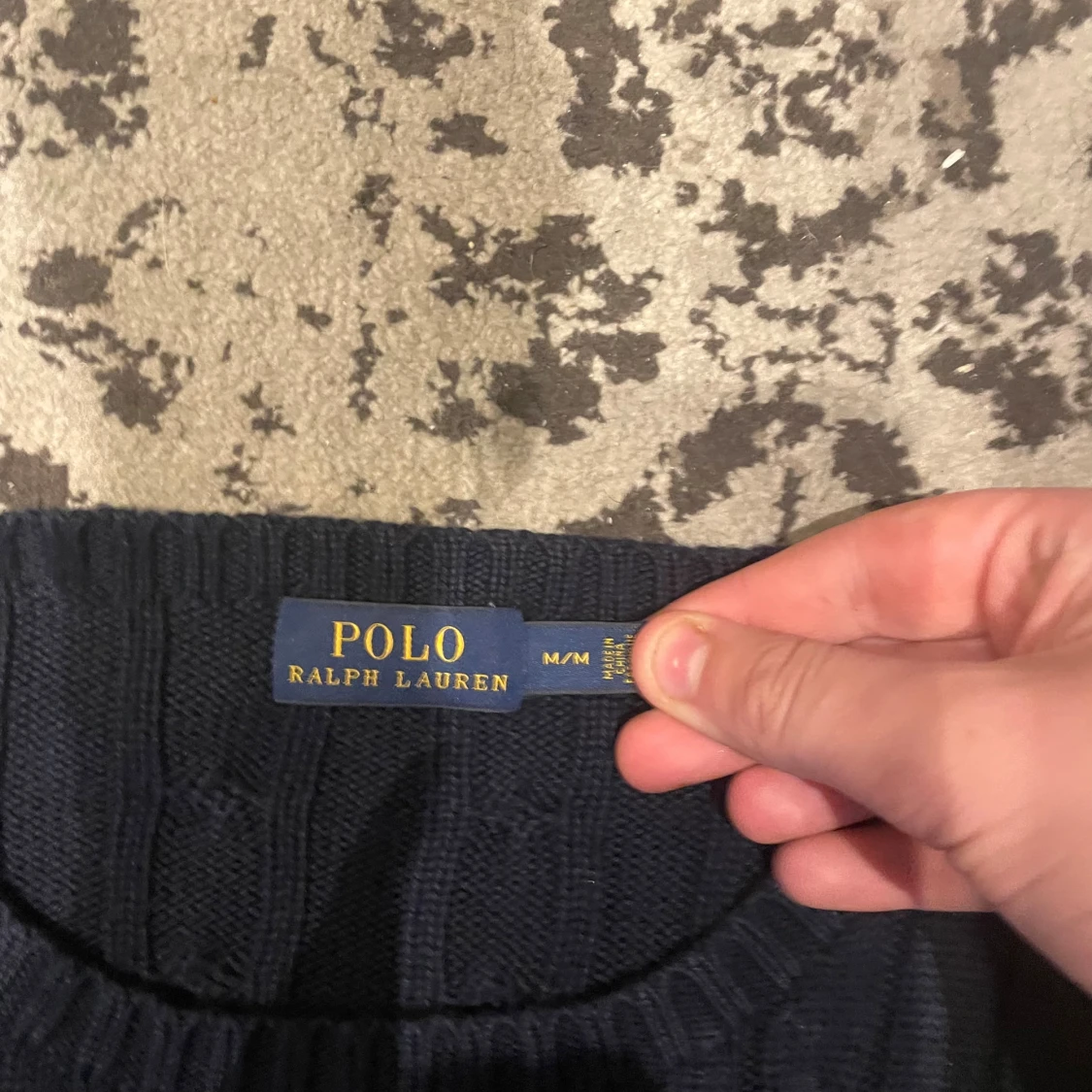 Mörkblå stickad tröja Polo Ralph Lauren - 2