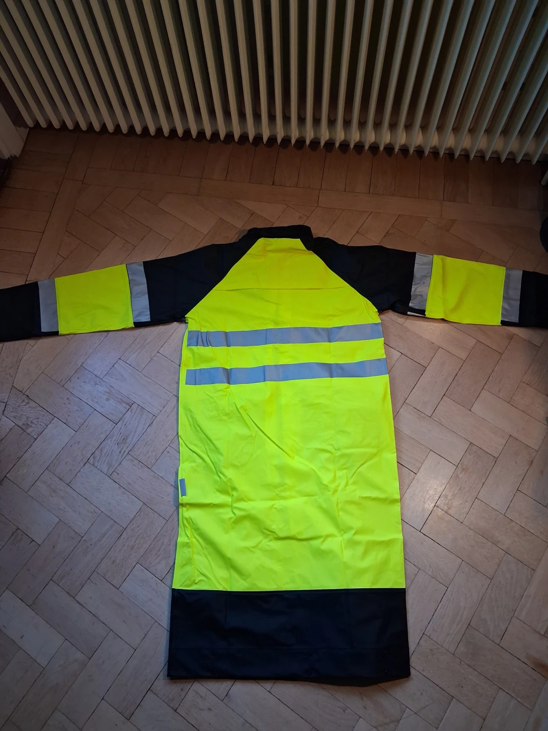 Gul och svart regnjacka med reflex - 4