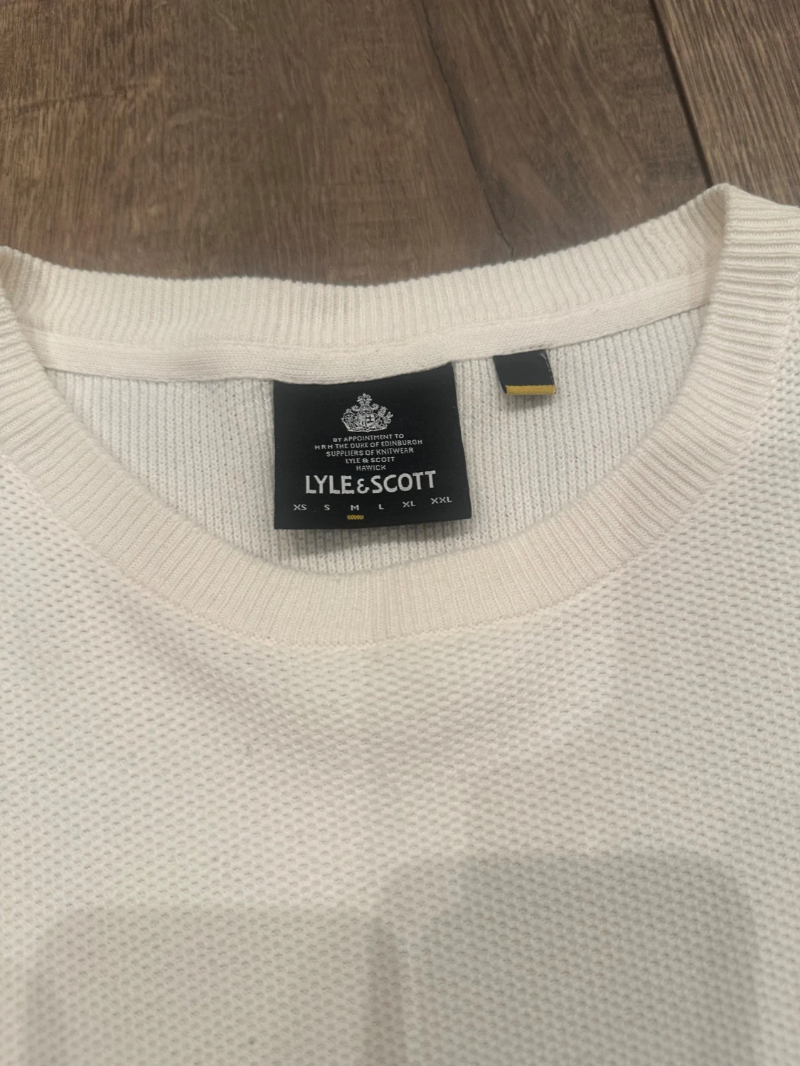 Vit stickad tröja från Lyle & Scott - 2