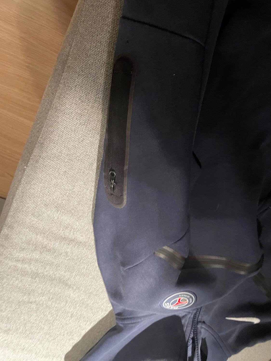 Mörkblå Nike PSG hoodiejacka - 1