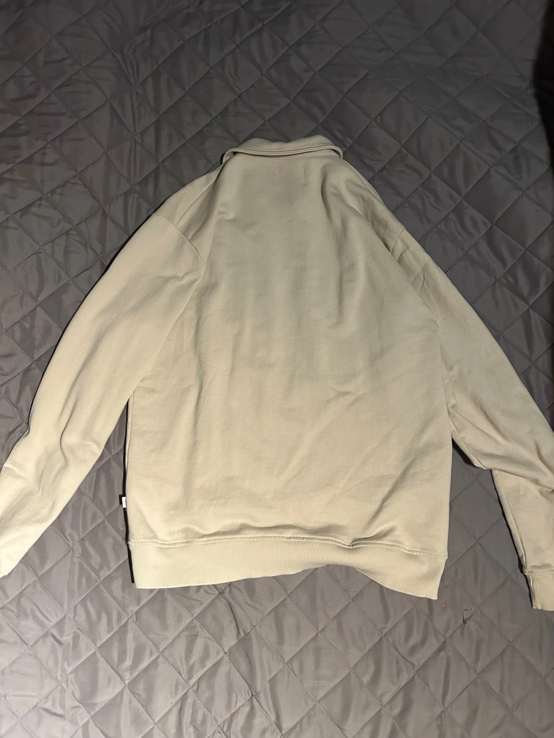 Beige half zip tröja från Woodbird - 1