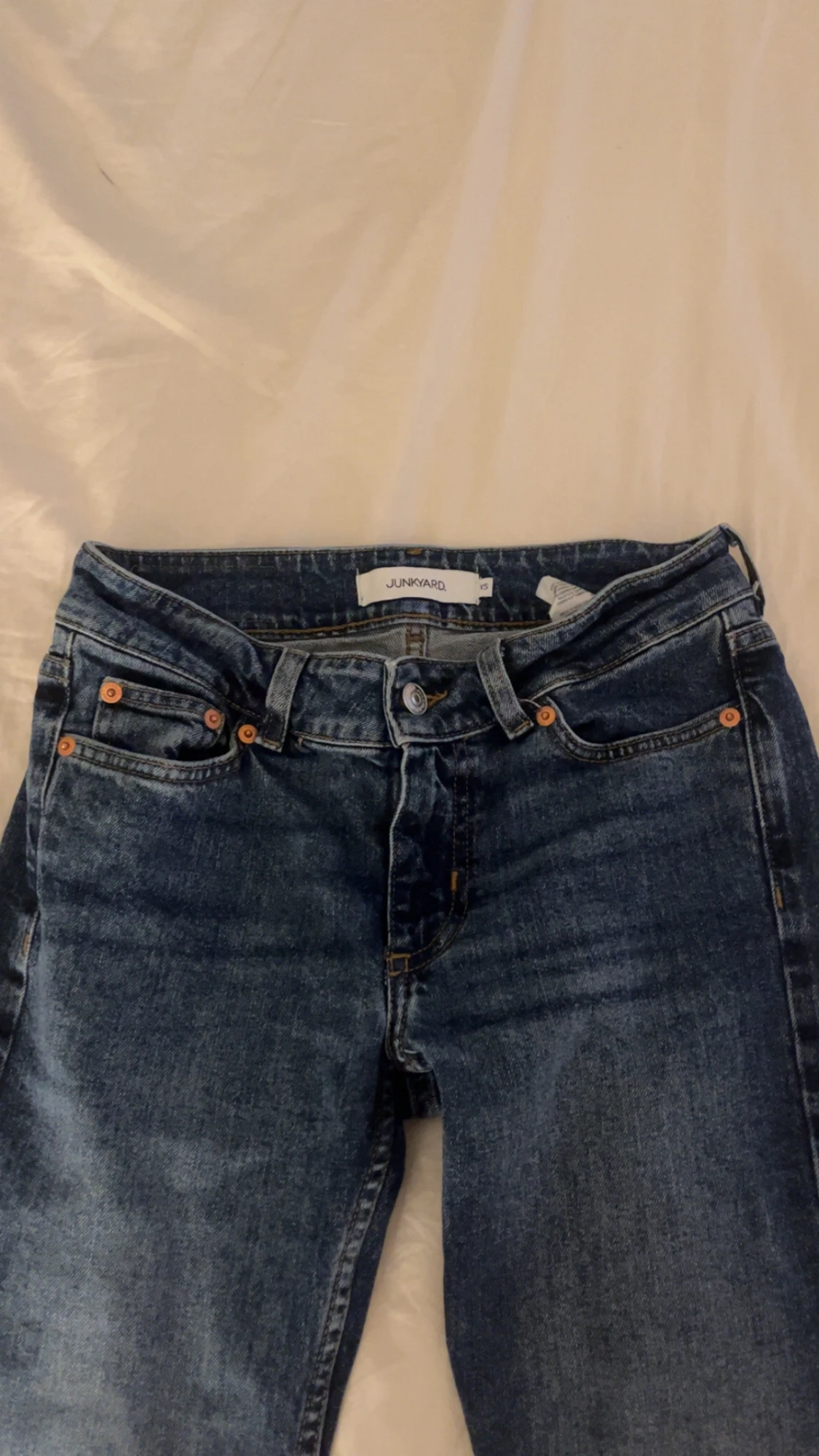 Mörkblå junkyard jeans xs - 2