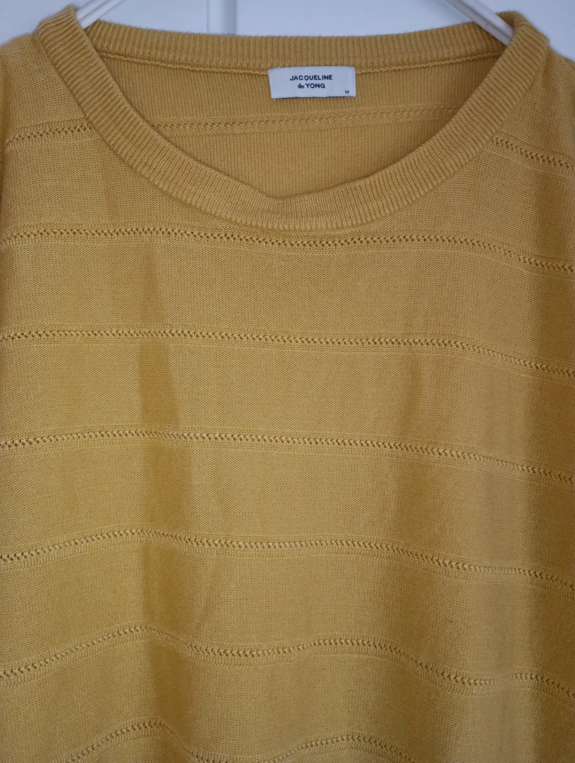 Gul stickad tröja Jacqueline de Yong - 3