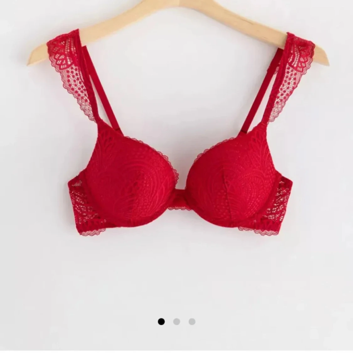 Röd spets-bh - 3