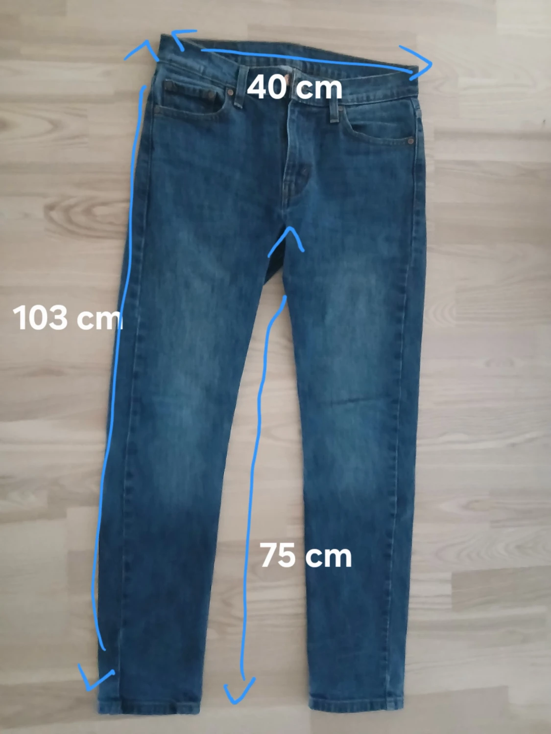 Levi's 510 skinny jeans blå W30 L32 - 2