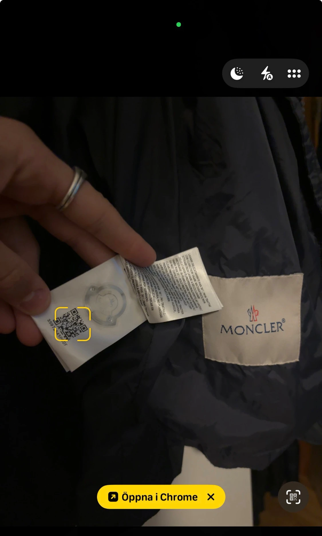 Mörkblå vindjacka från Moncler  - 3