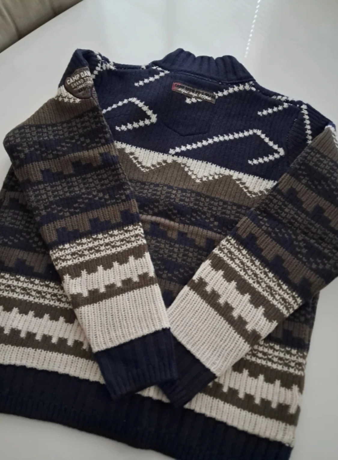 Mönstrad kofta från Camp David, M/L - 1