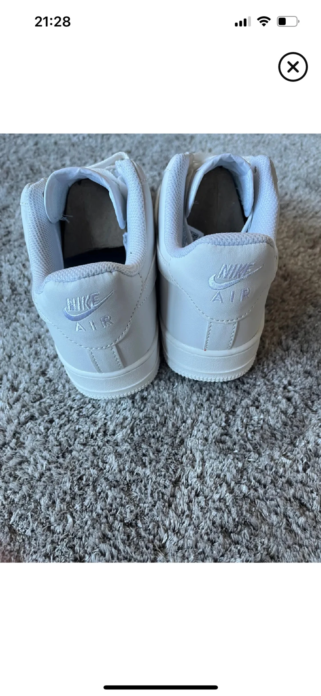 Nike Air Force 1 helvita sneakers - 1