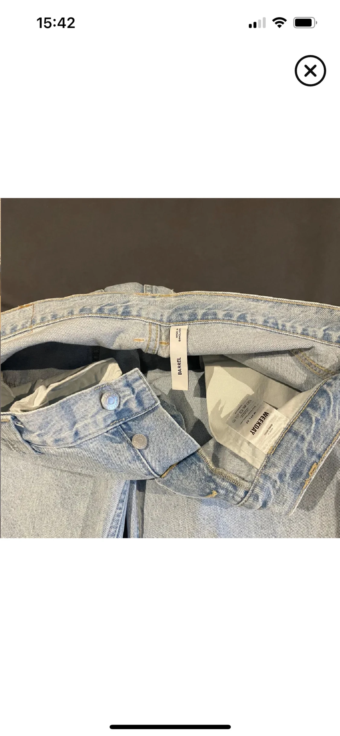 Weekday Barrel ljusa jeans - 2