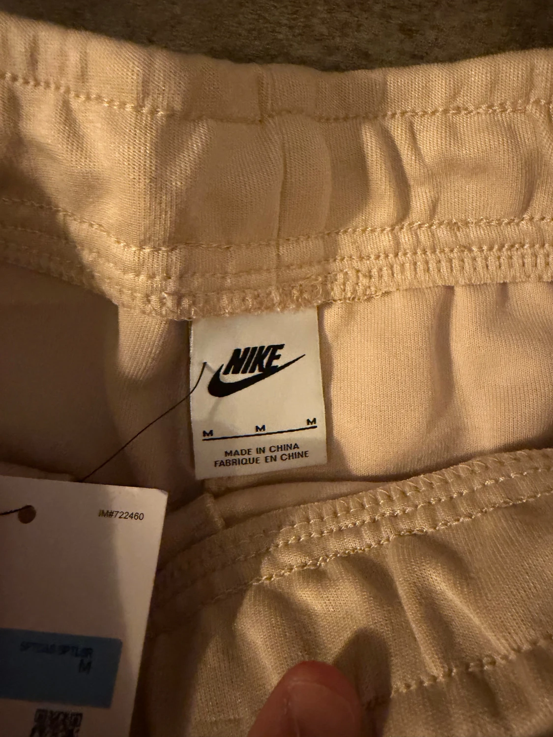 Beige Nike shorts med snörning M - 1