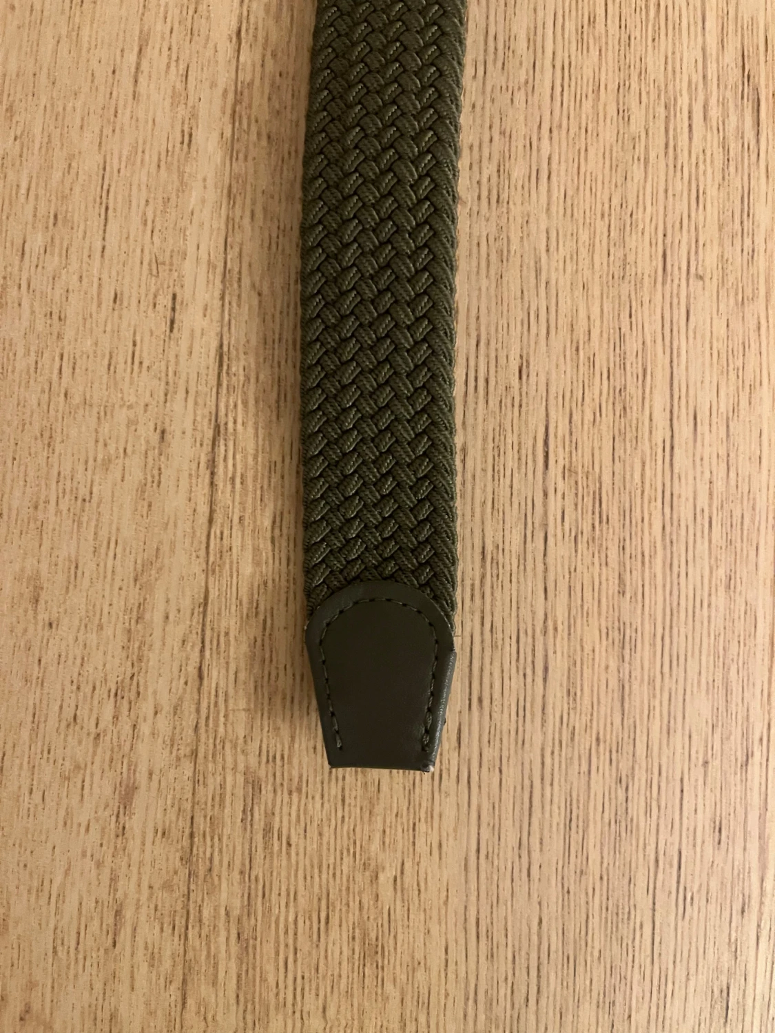 Mörk grönt flätat bälte - 3