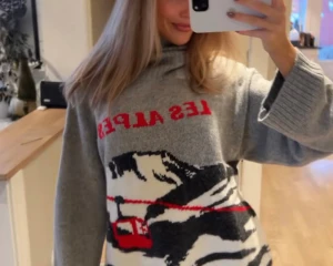 Grå polotröja Les Alpes H&M - Supermysig grå polotröja från H&M Les Alpes. Tröjan har breda ribbade muddar, lång ärm och är i storlek M. Slutsåld på nätet, trendig❤️ Aldig använd alla lappar kvar. Skriv vid frågor! 