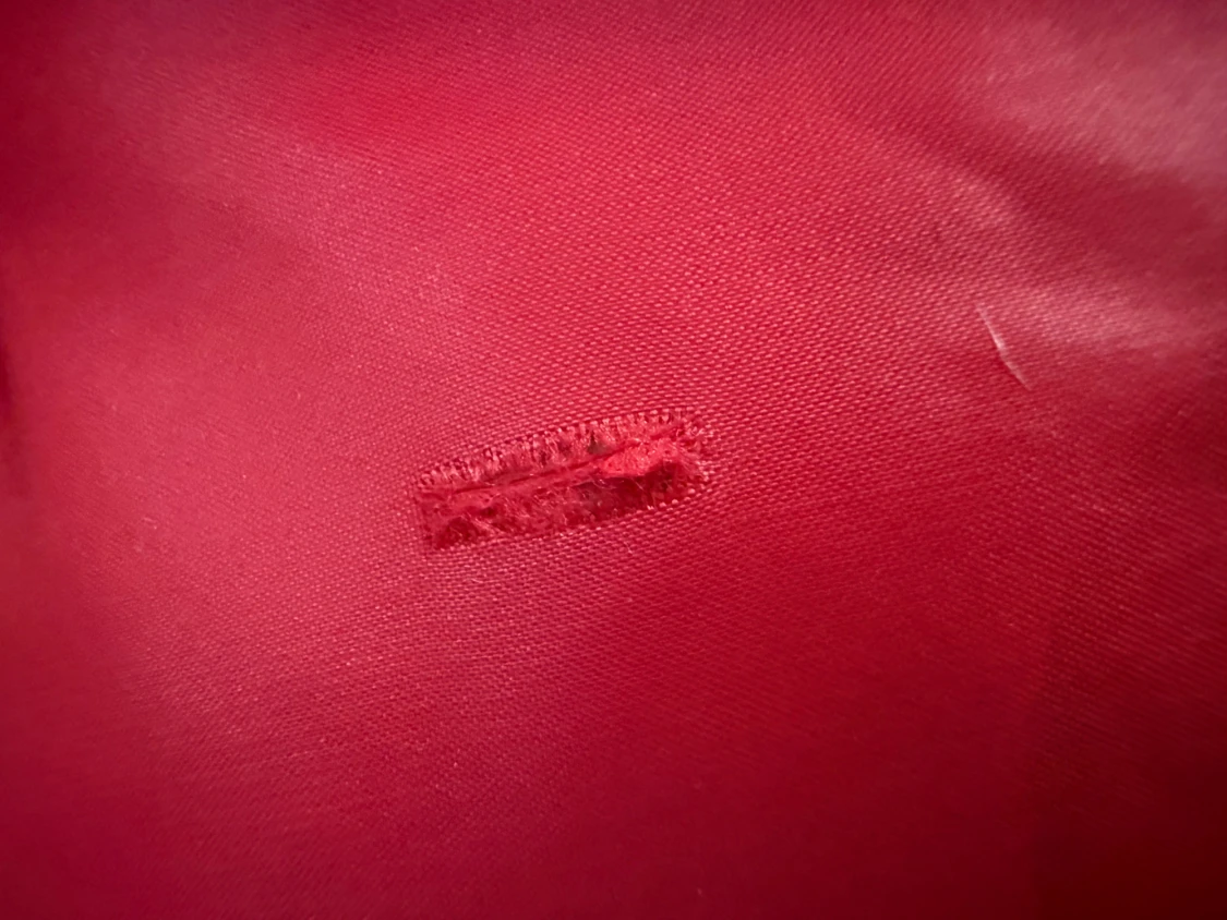 Röd pufferjacka med huva - 3