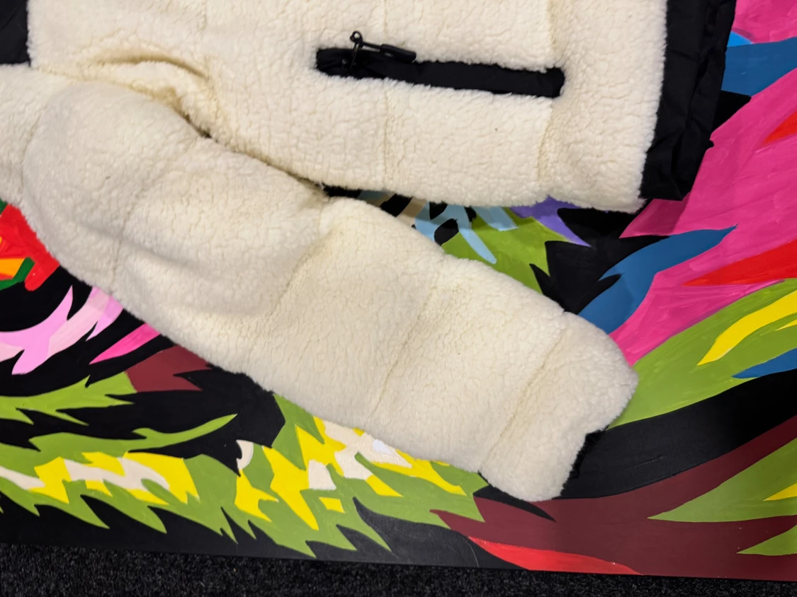 Vit teddyjacka från The North Face - 5