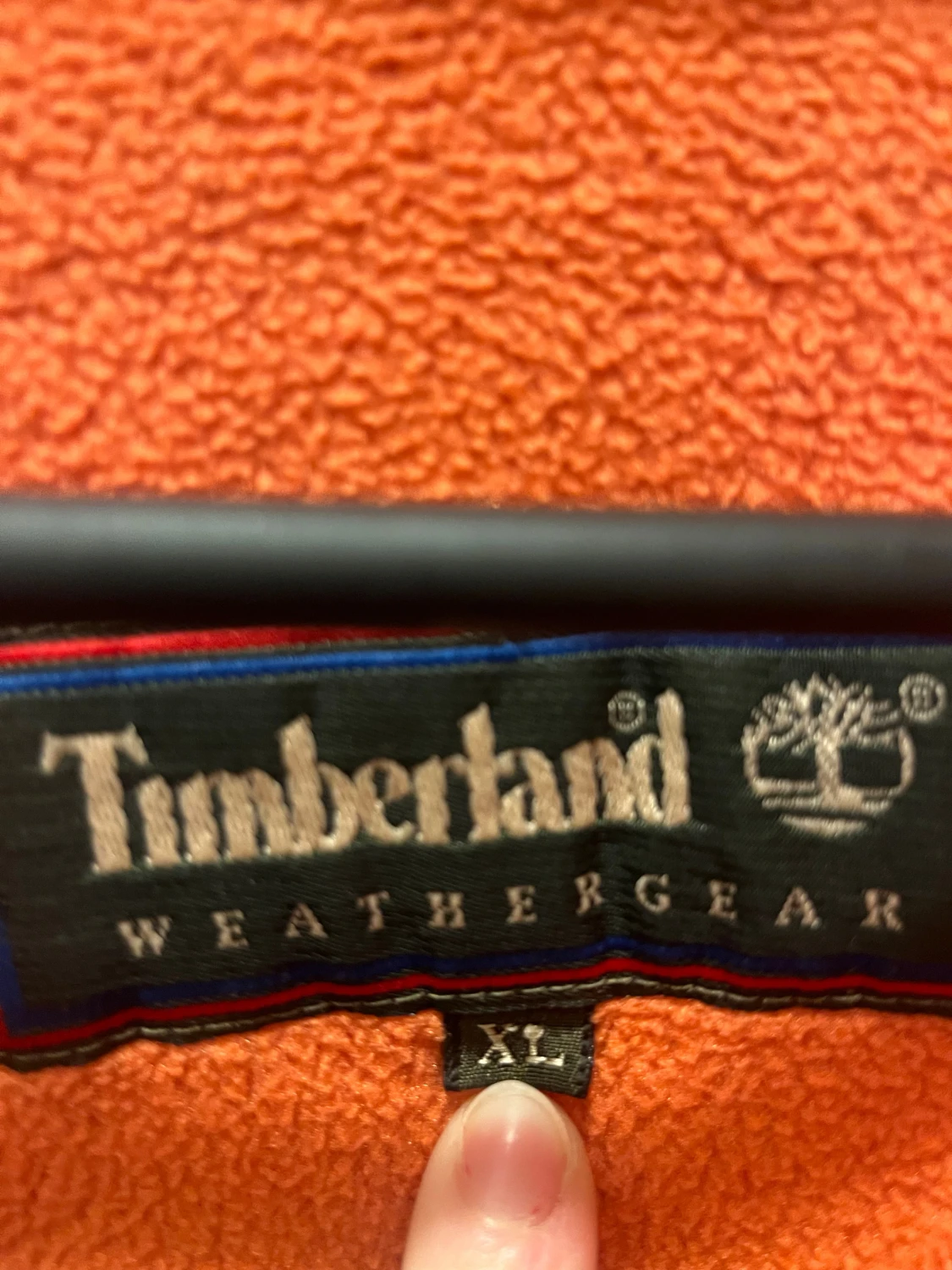 Orange fleecejacka Timberland XL - 2