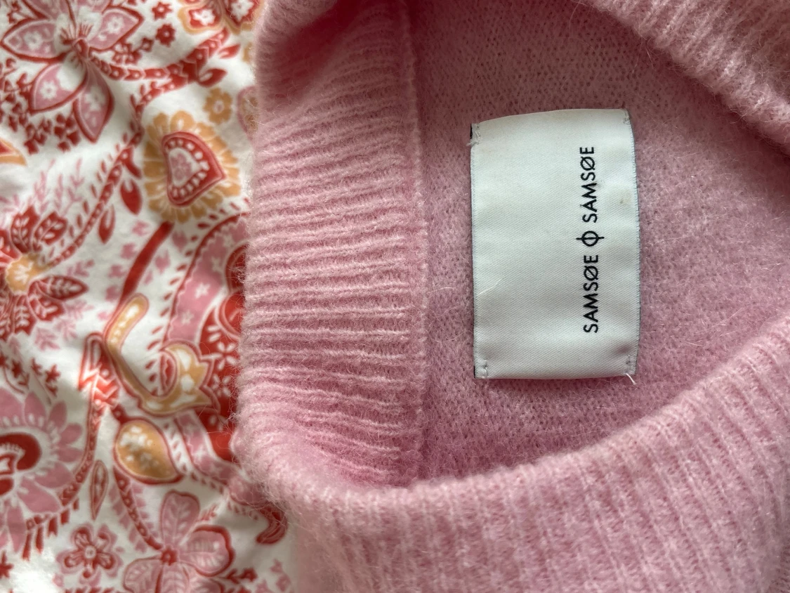 Ljusrosa stickad tröja Samsøe Samsøe - 1