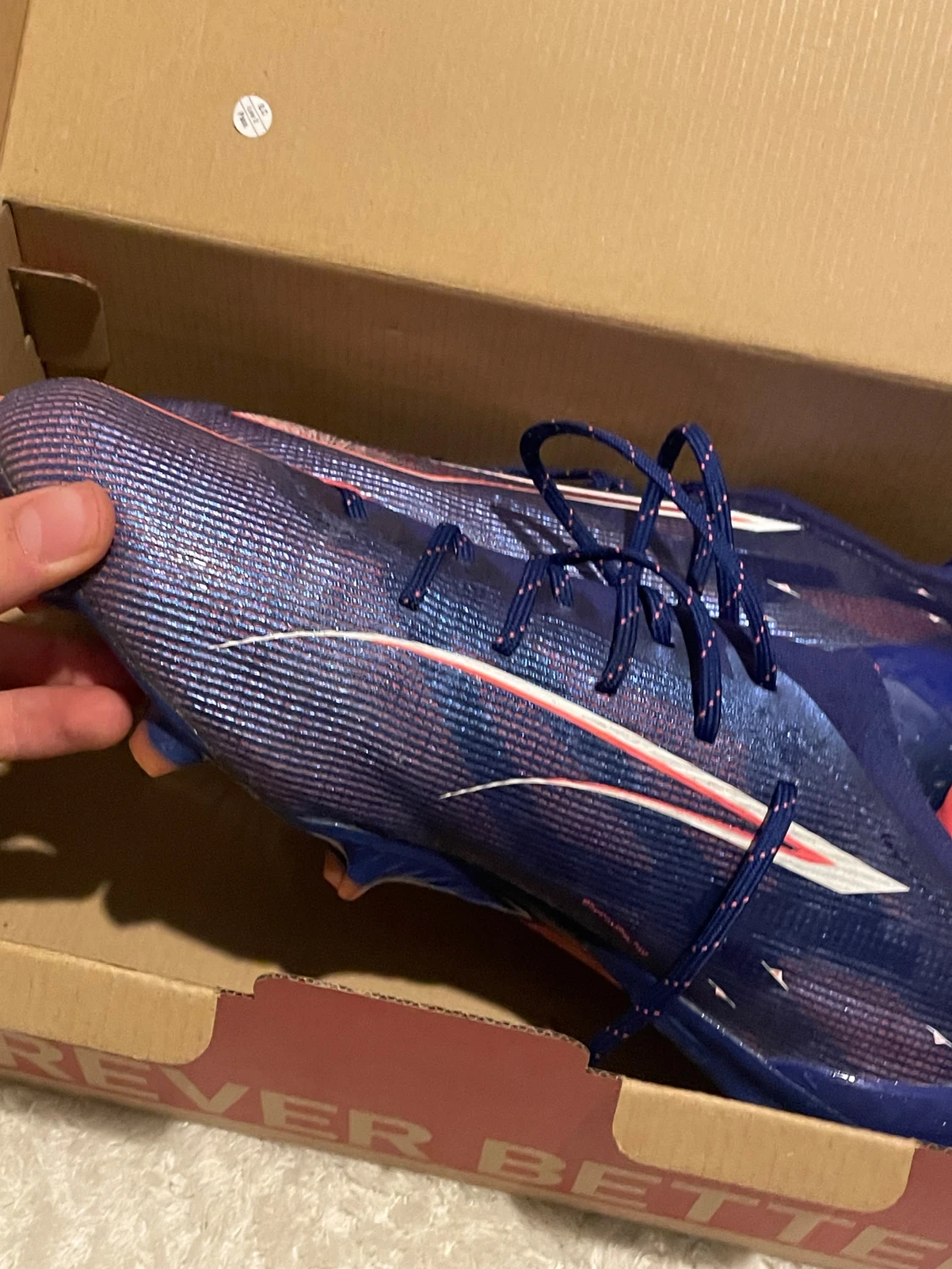 Blå fotbollsskor Puma Ultra