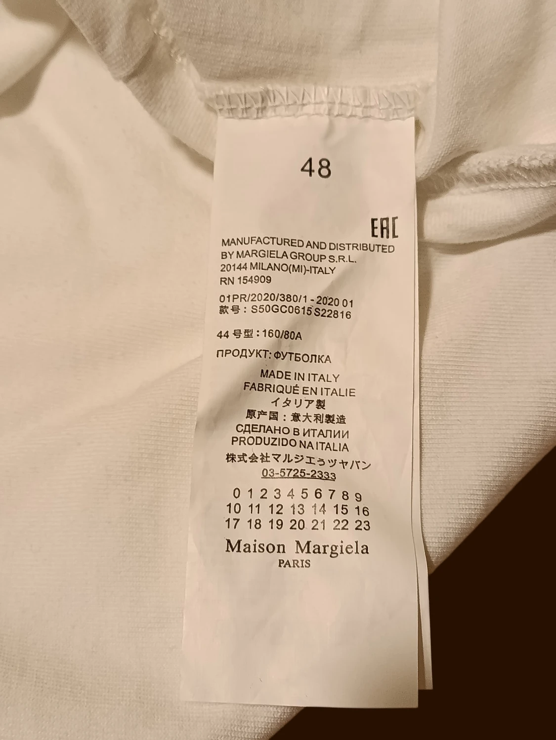 vit t-shirt med print - 5