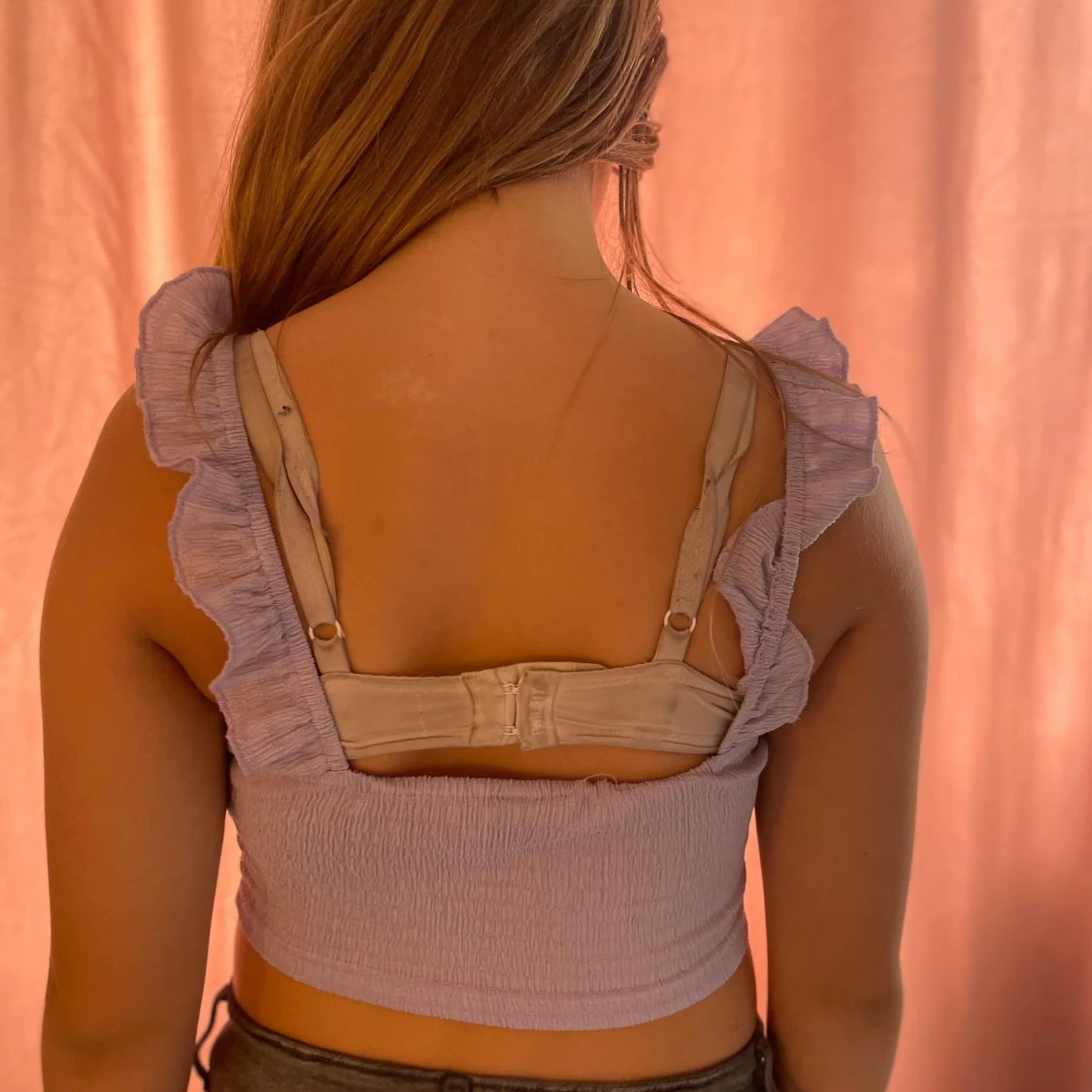 Ljuslila volangtopp från SHEIN - 2