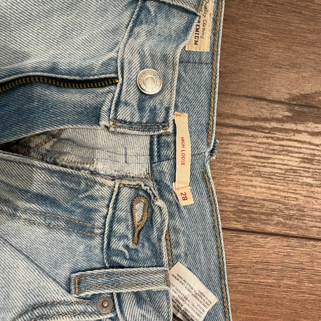 Levi's High Loose ljusblå jeans 28 - 2