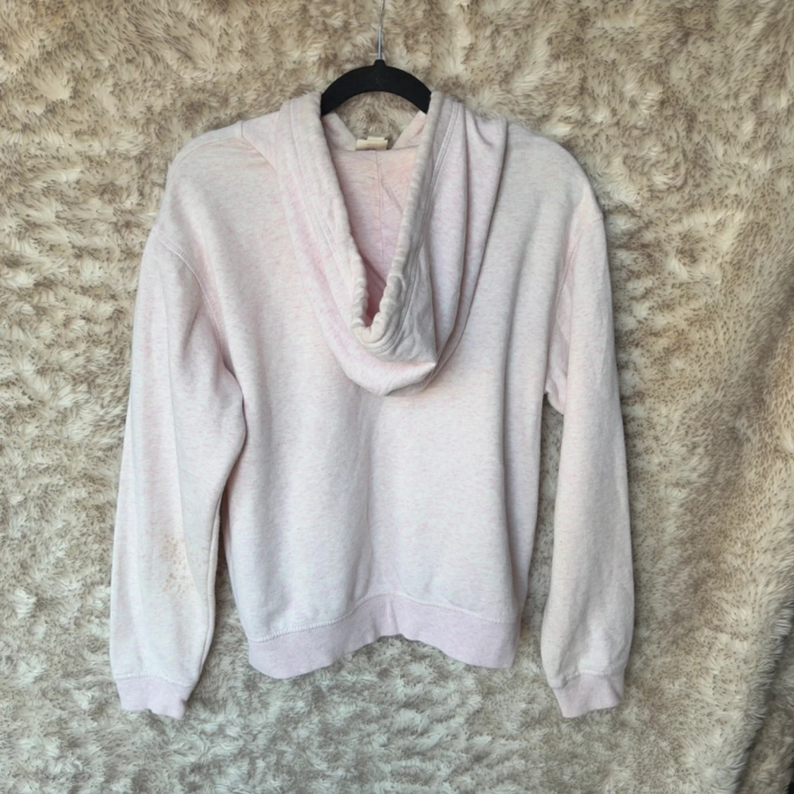 Ljusrosa hoodie med LOVE-tryck H&M - 3