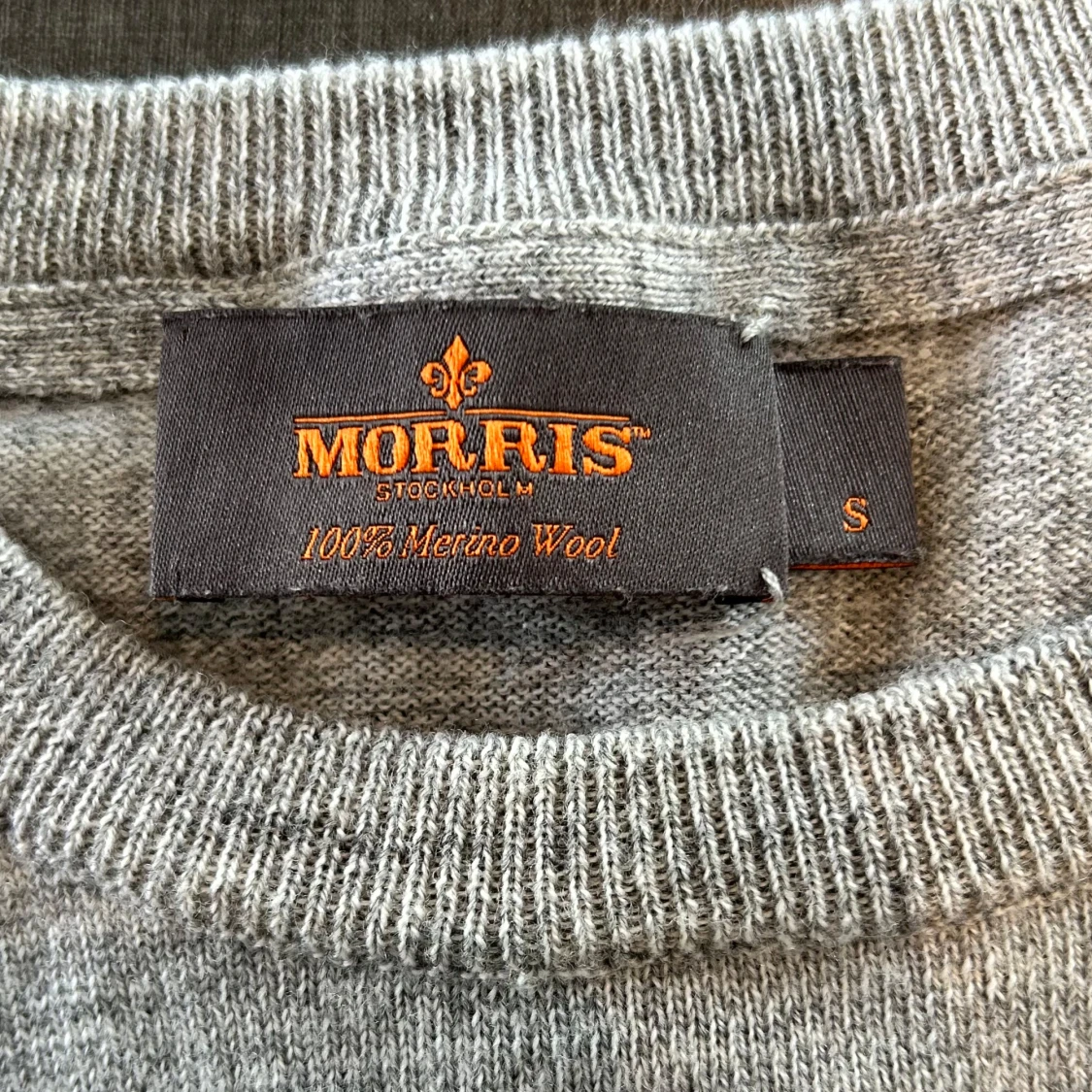 Grå merinoulltröja från Morris  - 3