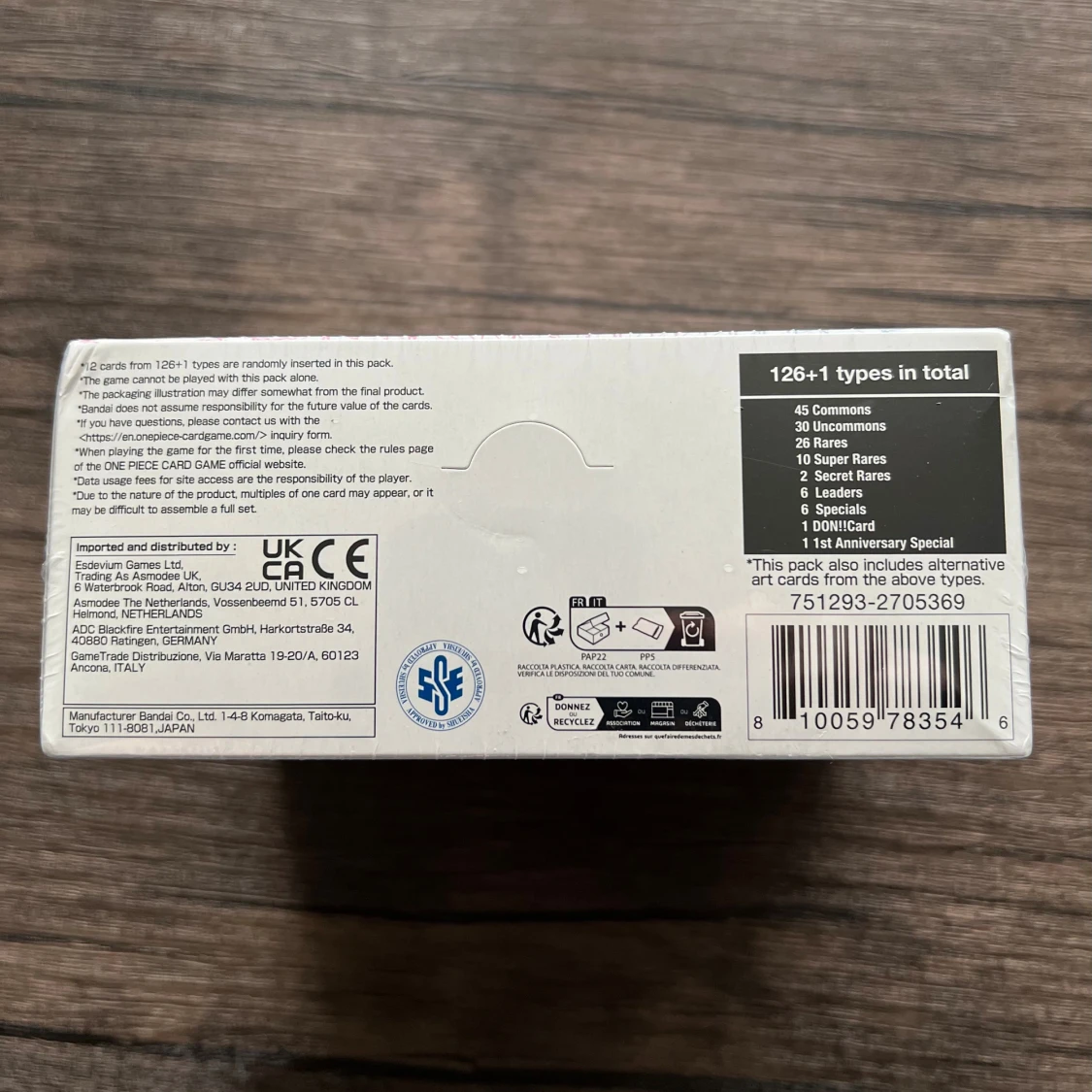 Awakening of the New Era: One Piece Card Game OP-05.(English). - 1