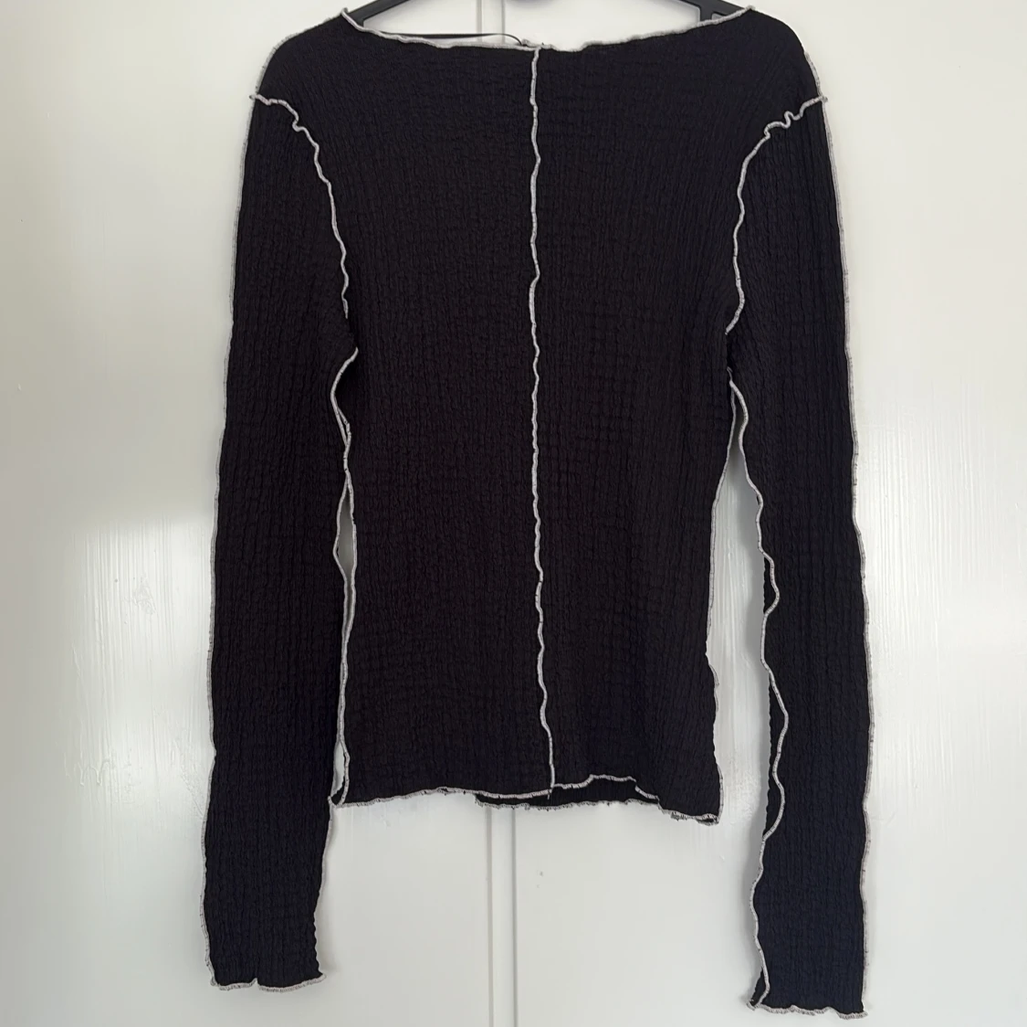 Svart långärmad topp från Lindex XS