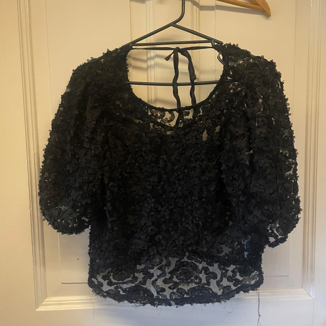 Svart spets topp - 1