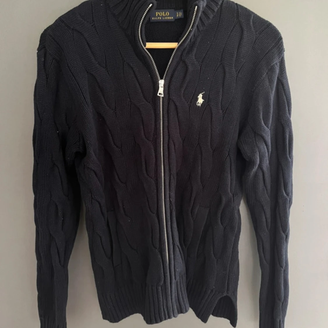 Svart stickad kofta från Polo Ralph Lauren