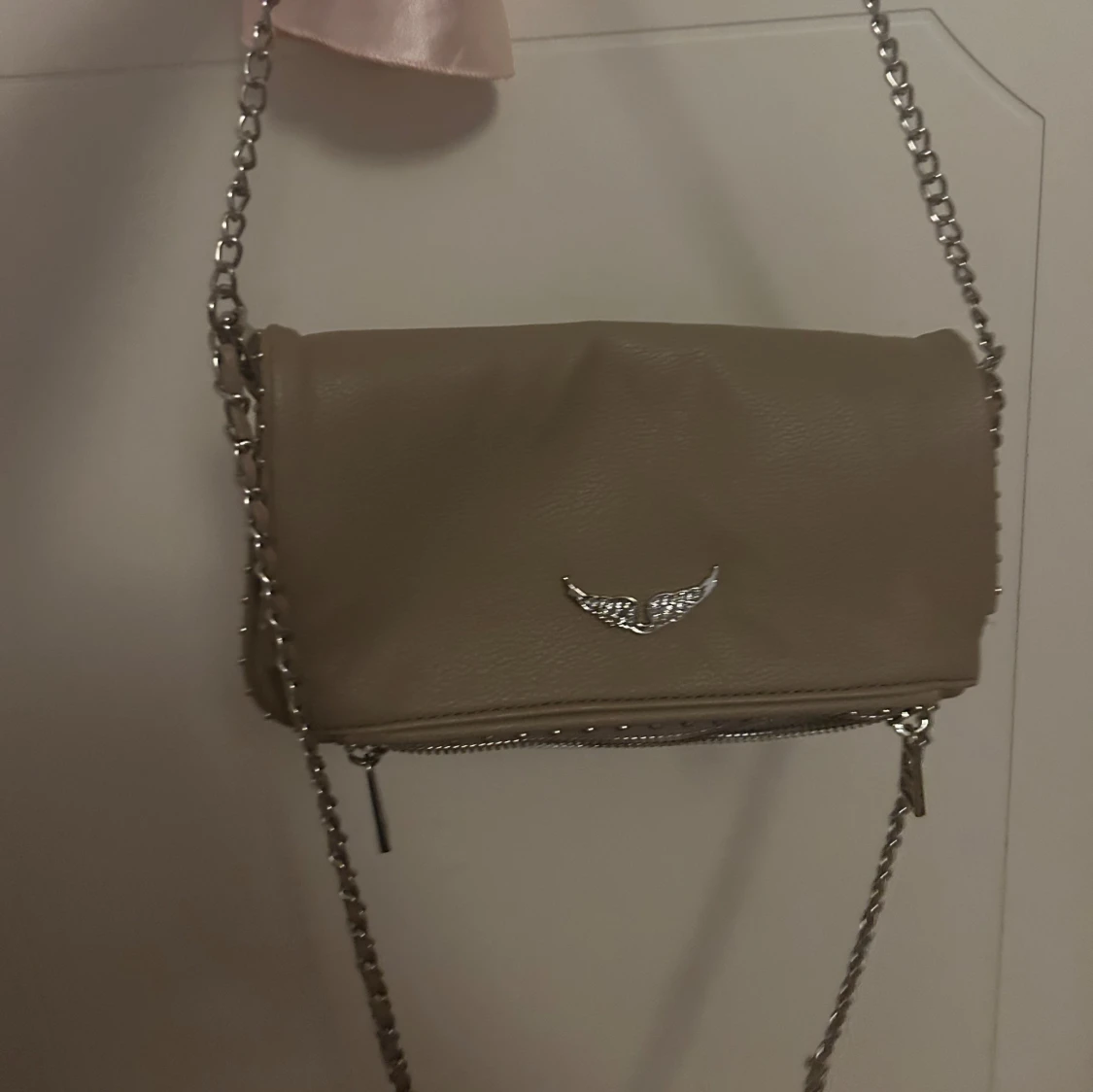 Beige Zadig& Voltaire axelväska - 1