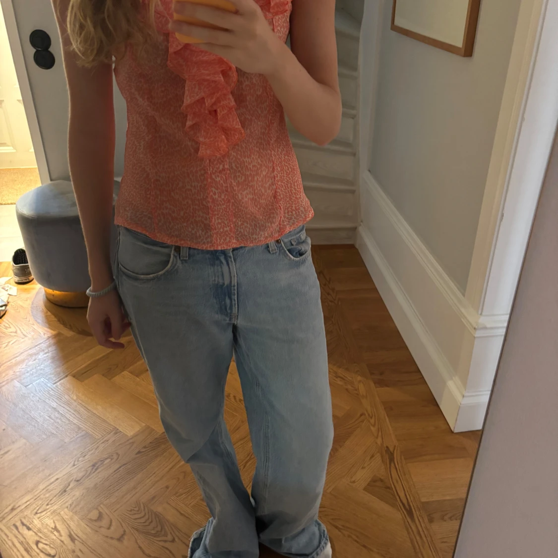 leopardmönstrad koralltopp - 1