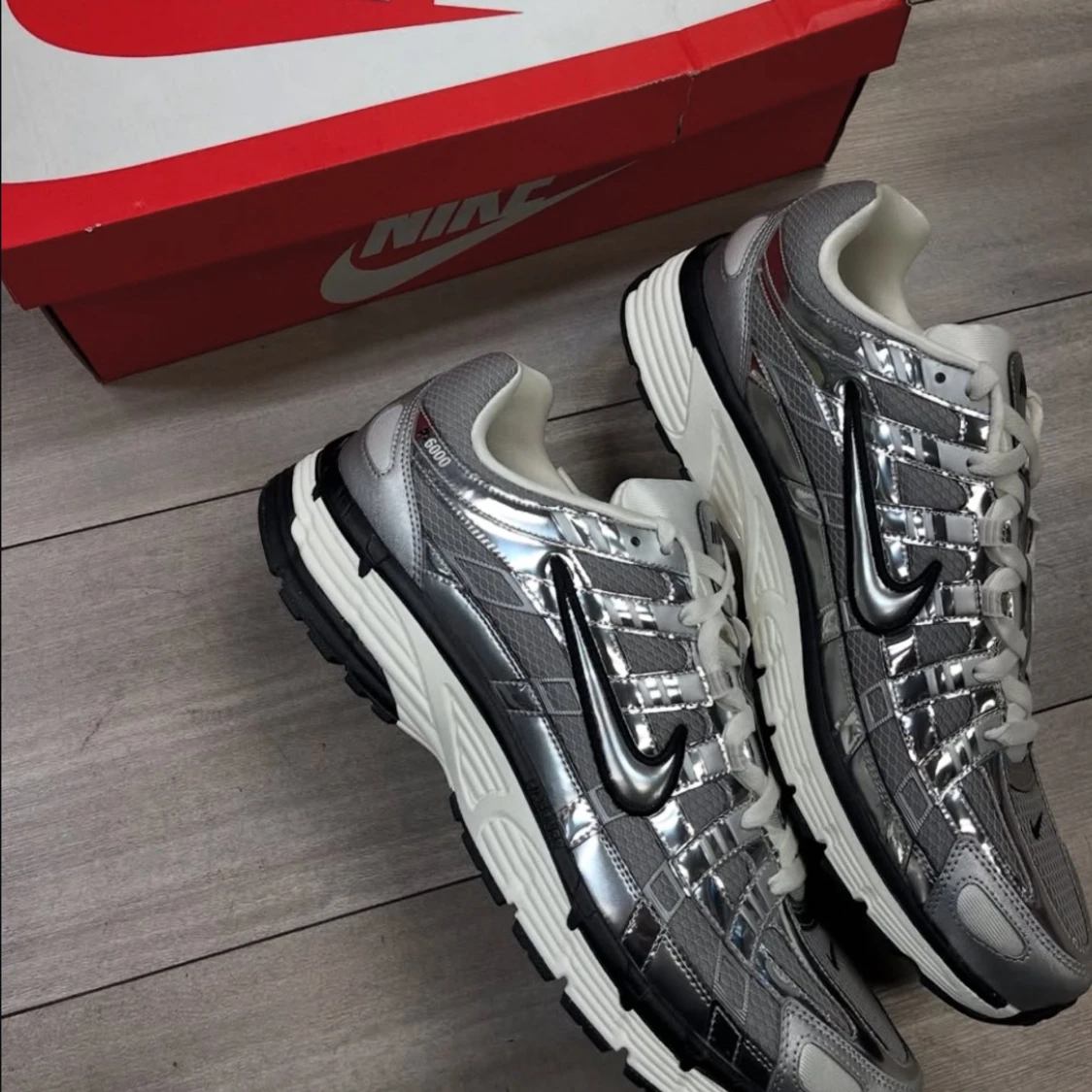 Nike Bowerman 6000 silver sneakers - 3