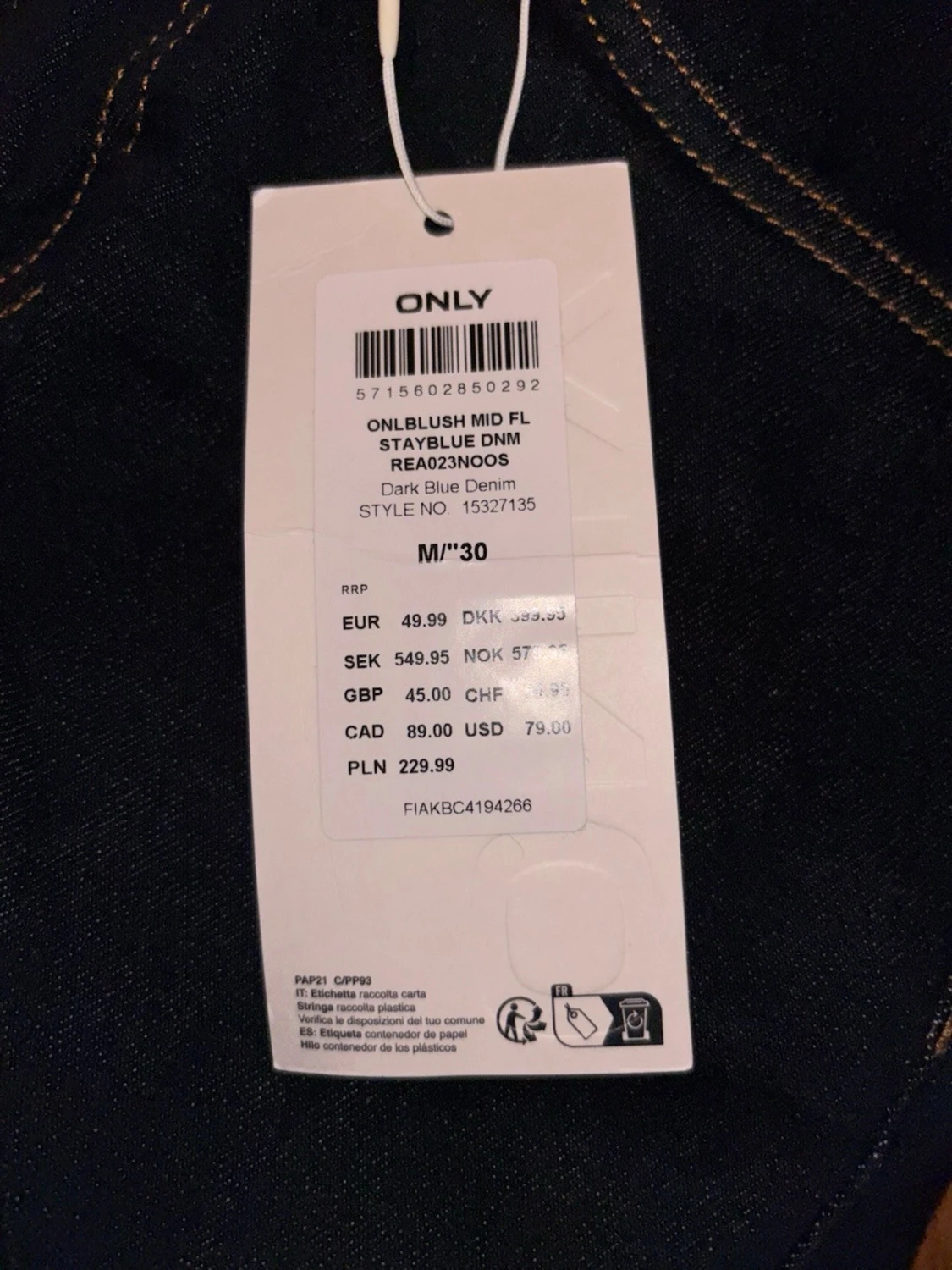 Mörkblå bootcut jeans från ONLY - 2